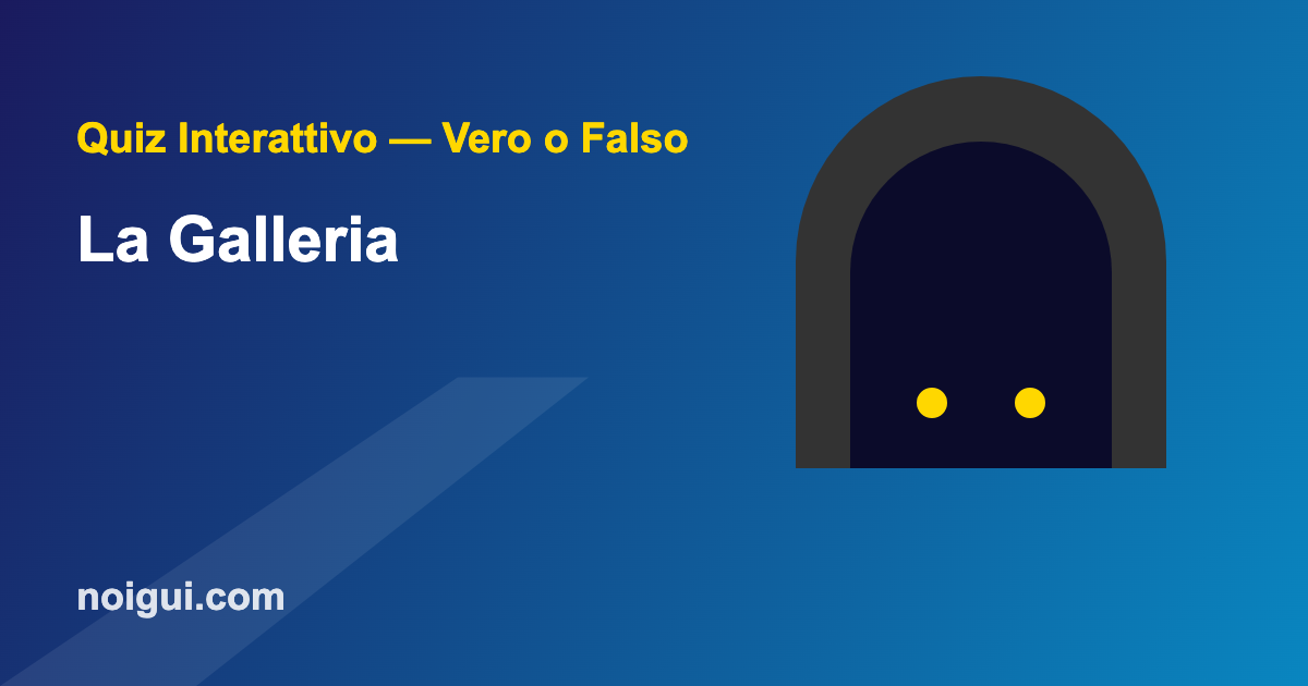 quiz-galleria-img Comportamento in galleria - quiz interattivo patente B