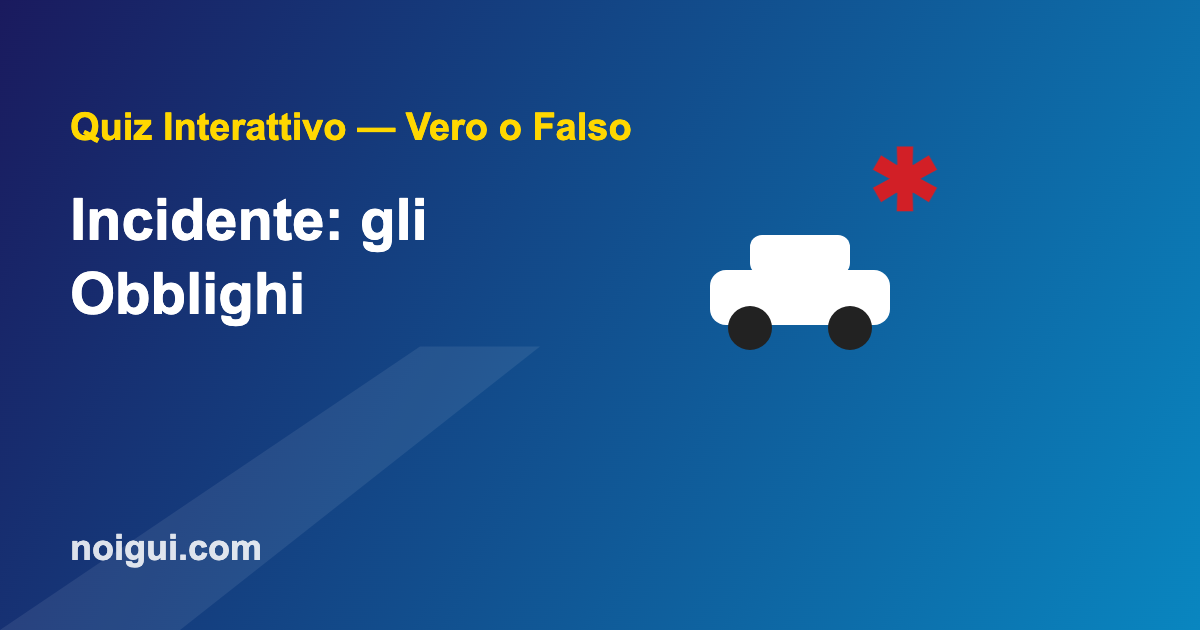 quiz-incidente-img Obblighi in caso di incidente stradale - quiz interattivo patente B