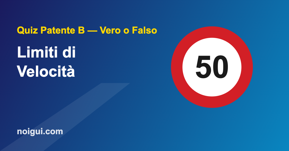 quiz-patente-limiti-velocita Segnale limite di velocità - quiz patente B sui limiti di velocità