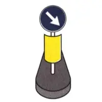 Figura del quesito n. 4348 (Segnali complementari; segnali temporanei e di cantiere)